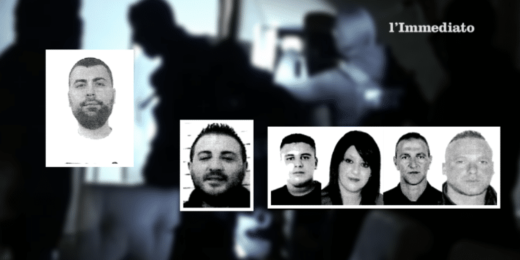 Matteo Lauriola, Enzo Miucci, Antonio Miucci, Marilina Scarabino, Dino Miucci e Lorenzo Scarabino