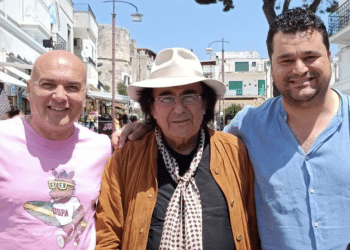 Il sindaco Luigi D'Arenzo, Albano e l'assessore Francesco D'Arenzo