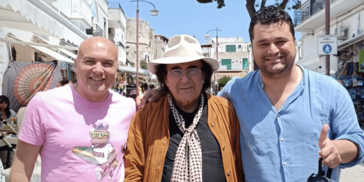 Il sindaco Luigi D'Arenzo, Albano e l'assessore Francesco D'Arenzo