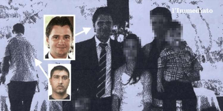 Mario Clemente e Franco Li Bergolis durante una prima comunione