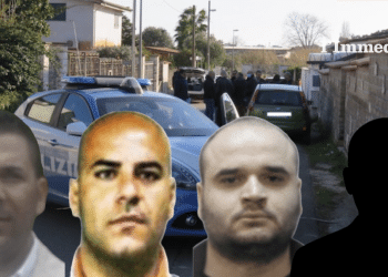 Antonello Francavilla, Emiliano Francavilla e Matteo Pettinicchio; sullo sfondo, Nettuno