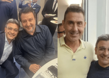 Natale Curiello con Salvini e Vannacci