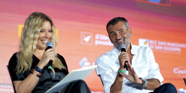 Selvaggia Lucarelli e Antonio Decaro
