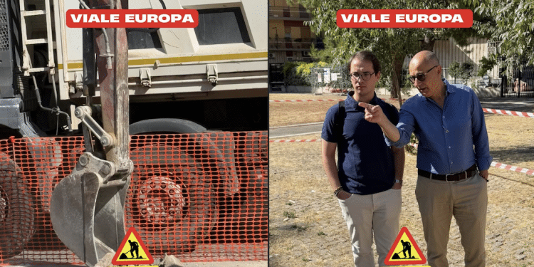 Galasso e Cagiano in viale Europa