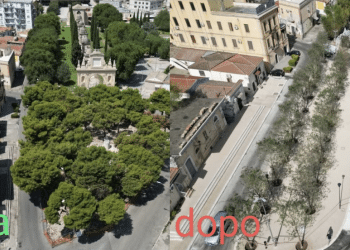 Piazza Sant'Eligio prima e dopo