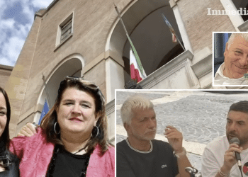 Aprile, Episcopo, Vendola e De Sabato; in alto, Di Chiara