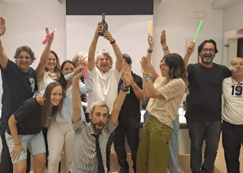 Foto di gruppo degli eletti e Tiziano Bibbò il candidato che ha ottenuto più preferenze