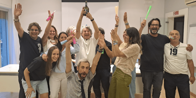 Foto di gruppo degli eletti e Tiziano Bibbò il candidato che ha ottenuto più preferenze