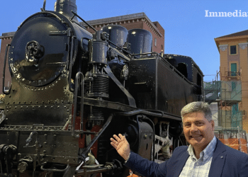 Locomotiva a vapore e Pasquale Cataneo