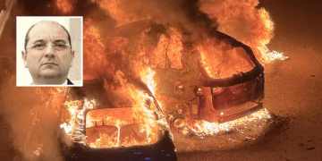 Angelo Riccardi e le auto in fiamme