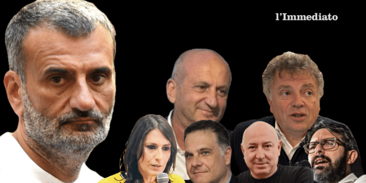 Decaro, Cusmai e Titolo; sotto, Cicolella, Miglio, Di Fonso e Sgarro