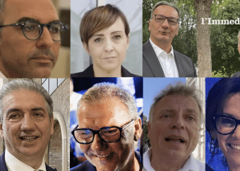 Piemontese, Barone, De Leonardis e Gatta; sotto, Clemente, Campo, Tutolo e Starace