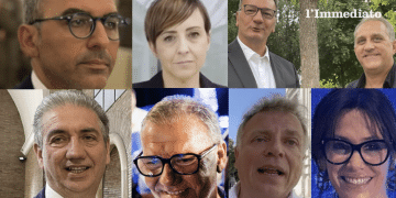 Piemontese, Barone, De Leonardis e Gatta; sotto, Clemente, Campo, Tutolo e Starace