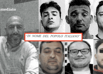 Pasquale Moretti nella foto grande; in alto, Rocco Moretti jr, Gioacchino e Antonello Frascolla; sotto, Aprile, Tizzano e Valletta
