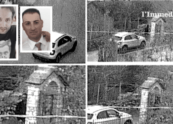 In alto a sinistra, Marco Lombardi e Roberto Prencipe; nelle altre foto, la 500 di Lombardi a Ruggiano