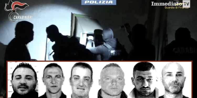 Enzo Miucci, Dino Miucci, Roberto Prencipe, Lorenzo Scarabino, Raffaele Palena e Giovanni Caterino