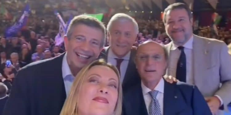 Meloni, Lupi, Tajani, Lobuono e Salvini
