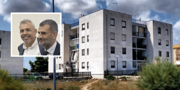 Secondo Piano di Zona; nel riquadro, Palumbo e Decaro