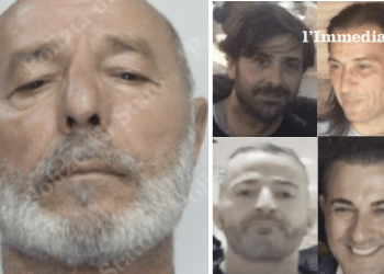 Rocco Moretti; in alto, i fratelli Giuseppe e Ciro Francavilla; sotto, Raduano e Miucci