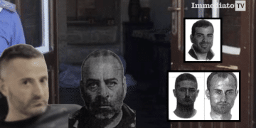 Raduano, Quitadamo, Bonsanto e Troiano; in alto, Omar Trotta