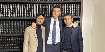 De Vitto e Casillo con l'avvocato De Rossi