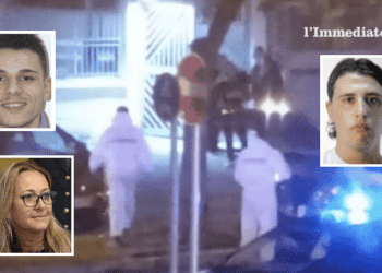 Ivan Narciso e Leonardo Gesualdo; sotto, la pm Bruna Manganelli; sullo sfondo, il luogo dell'agguato in viale Europa