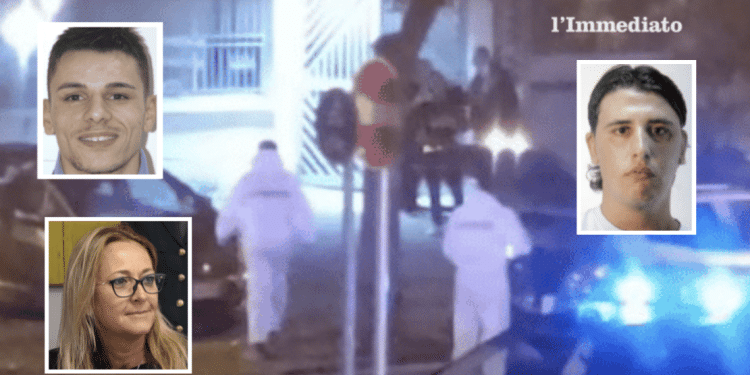 Ivan Narciso e Leonardo Gesualdo; sotto, la pm Bruna Manganelli; sullo sfondo, il luogo dell'agguato in viale Europa