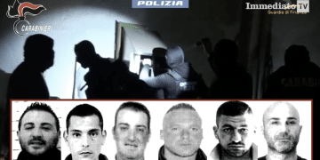 Enzo Miucci, Tommaso Tomaiuolo, Roberto Prencipe, Lorenzo Scarabino, Raffaele Palena e Giovanni Caterino