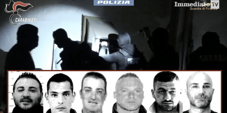 Enzo Miucci, Tommaso Tomaiuolo, Roberto Prencipe, Lorenzo Scarabino, Raffaele Palena e Giovanni Caterino