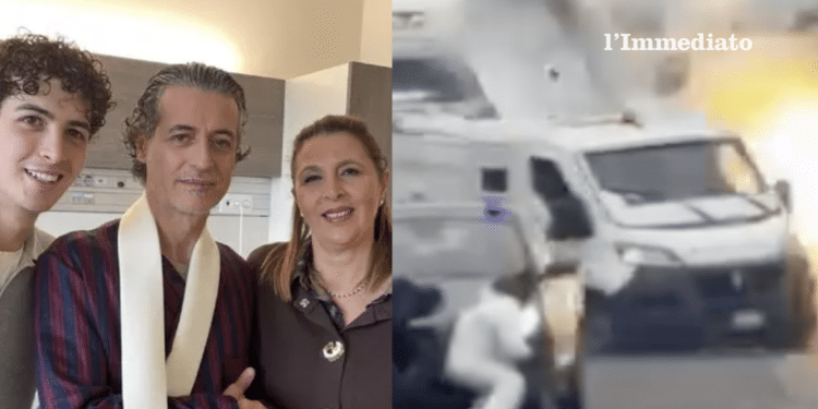 carabiniere con famiglia, foto ansa