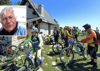 MTB South Experience; nel riquadro, Gianpier Clima