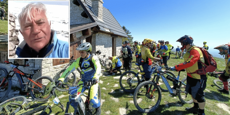 MTB South Experience; nel riquadro, Gianpier Clima