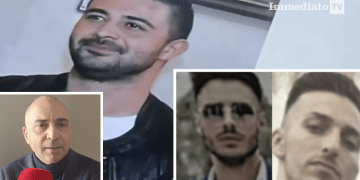 Donato Monopoli; nei riquadri, l'avvocato D'Ambrosio e gli imputati Stallone e Verderosa