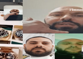 In alto, Daniele Barbaro; sotto, Ciro Spinelli e Luca Pompilio nelle videochiamate intercettate dagli inquirenti