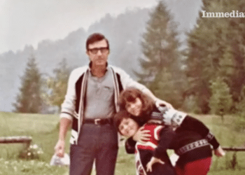 Francesco Marcone con i figli