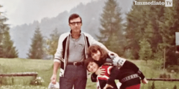 Francesco Marcone con i figli