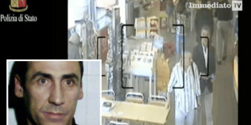 Stefano Virgili e un'immagine dell'operazione Goldfinger contro la banda di Bonalumi a Foggia