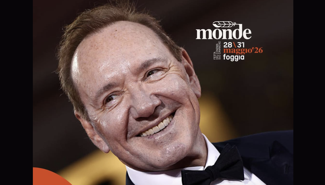 Kevin Spacey a Foggia per “Mònde”: la star di Hollywood ospite della Festa del Cinema sui Cammini