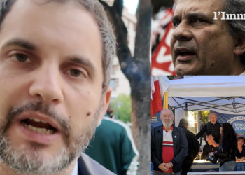 Mario Nobile, Roberto Fiore e il gazebo di Futuro Nazionale a Foggia