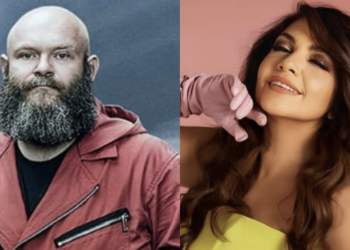 Darko Peric ("Helsinki" ne La Casa di Carta) e Cristina D'Avena