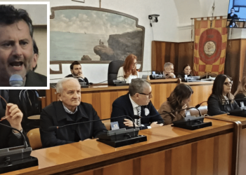 Giunta Colangelo; nel riquadro, Masucci