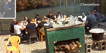 Le foto tratte dalle carte dell'operazione "Hydra"; nel riquadro, Faiella