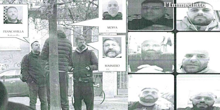 Il summit a Milano e quello in videochiamata; in alto, Narciso e Spinelli; sotto Raffaele Palumbo e Emiliano Francavilla; in basso, Gioacchino Frascolla e Barbaro