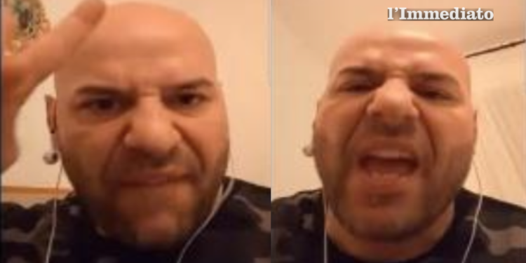 Emiliano Francavilla nelle immagini delle videochiamate pubblicate sugli atti dell'inchiesta