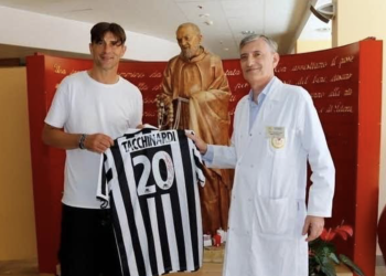 Alessio Tacchinardi a Casa Sollievo (foto Lucia Melcarne)