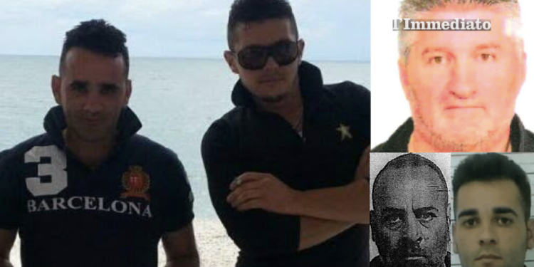 Renato Quitadamo e Francesco Armiento; in alto, Francesco Pio Gentile; sotto, Antonio Quitadamo e Andrea Quitadamo