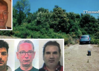 In alto, Francesco Libergolis; sotto, Scirpoli, Lombardi e Lorusso