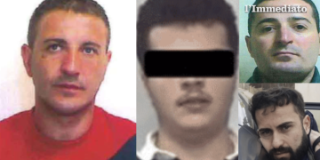 Enzo Miucci e Michele Notarangelo; in alto, Marco Raduano; sotto, Gianluigi Troiano