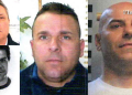 In alto, Roberto Sinesi; sotto, Mario Francavilla; al centro, Antonello Francavilla; a destra, Emiliano Francavilla