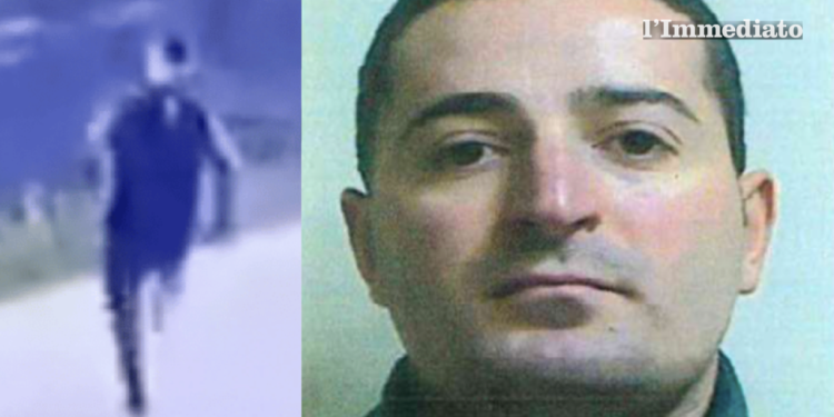 Marco Raduano e un momento della fuga dal carcere di Nuoro